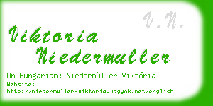 viktoria niedermuller business card