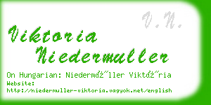 viktoria niedermuller business card